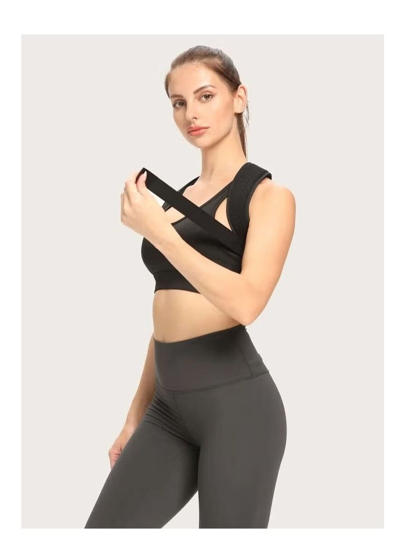 Excefore Back Support Brace and Posture Correction Belt, Relieves Pain Stress and Fatigue with Neck Shoulder Clavicle and Spine Alignment, Reshape Your Body With This Back Straightener and Be Attractive, Fit - Image 2