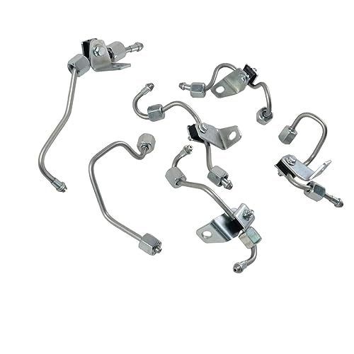 SONTIAN 6pcs Fuel Injector Feed Line Fits Cummins 59L Diesel Engine Cylinder for 20032007 Dodge 59L Cummins OE Number 5086871AA 5086872AB 5086873AB 5086874AB 5086875AB 5086876AD - Image 1