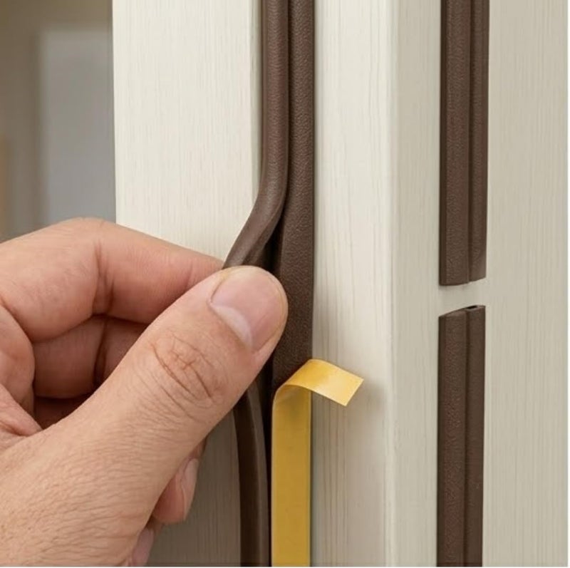 Hasanat Essentials D-Profile Weather Stripping Rubber Seal for Doors and Windows - Image 2
