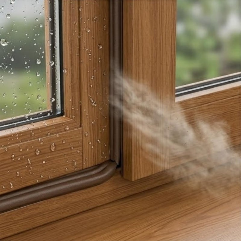Hasanat Essentials D-Profile Weather Stripping Rubber Seal for Doors and Windows - Image 4