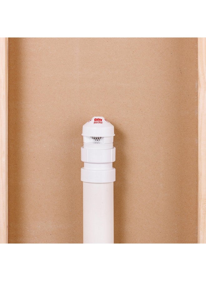 أوتي صمام دخول هواء DFU من Oatey Sure-Vent بقطر 1-1/2 بوصة - 2 بوصة، 160 فرعًا، 24 كومة، مع محول Sch. 40 من مادة PVC البيضاء - Image 3