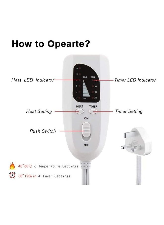 Enjoylifeme - Electric heating pads for back pain relief, electric heating pads for cramps, automatic shut-off, machine washable, electric heating pads for neck and shoulders, knees, arms, legs and more - Image 1