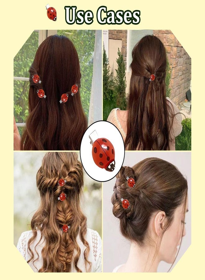 Xanadued Ladybug Hair Clips Cute Lady Bug Barrettes - Image 5