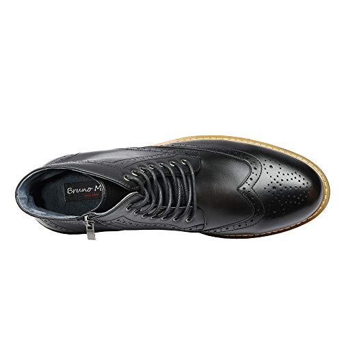 Bruno Marc Men's Dress Ankle Motorcycle Boots,Size 10.5,Black,BERGEN-01 - Image 4