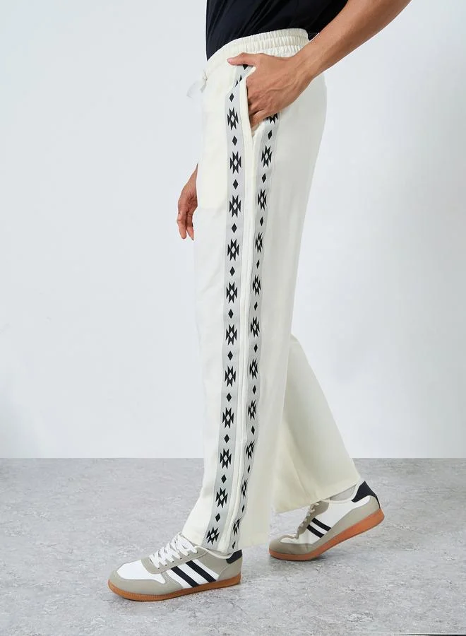 Boho Tape Oversized Terry Joggers