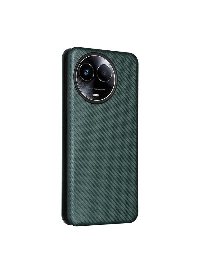 S-TOP Case For Realme 11 5G / 11x Carbon Fiber Texture Flip Leather Phone Case - Image 3
