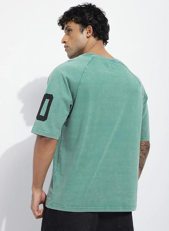 Difference of Opinion Men Oversized Washed Raglan Sleeve T-Shirt
