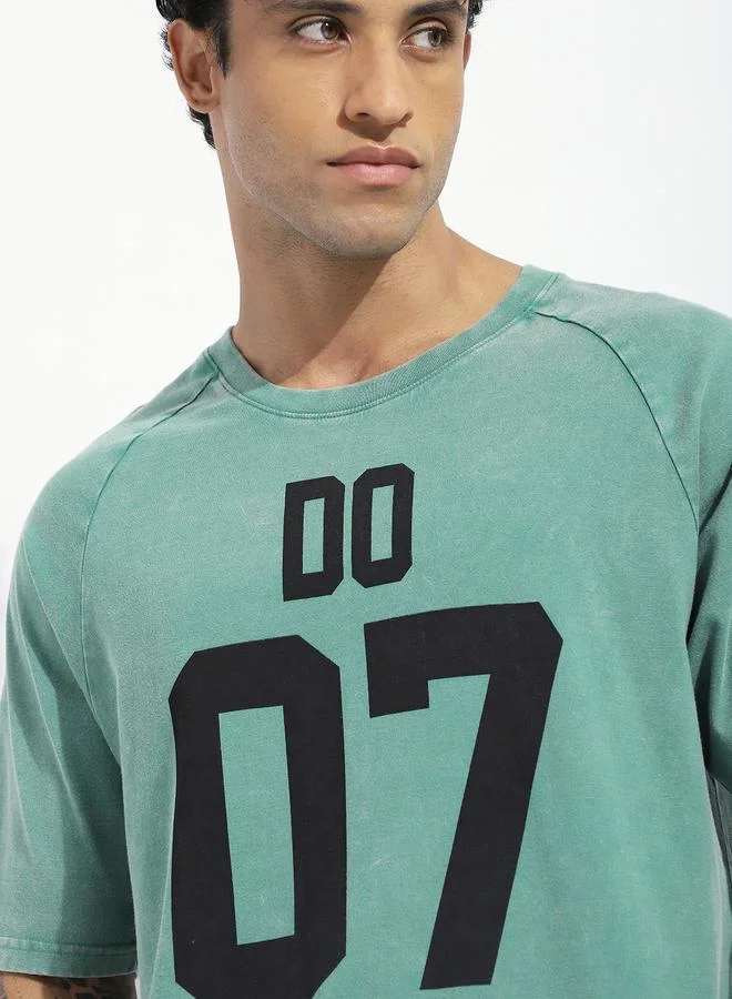 Difference of Opinion Men Oversized Washed Raglan Sleeve T-Shirt