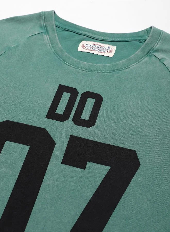 Difference of Opinion Men Oversized Washed Raglan Sleeve T-Shirt