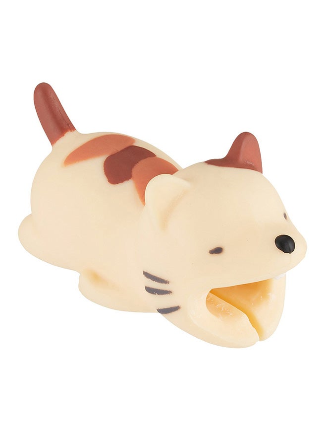 Voberry Protective Cute Animal Shaped Cable Bite For Apple iPhone Beige/Brown