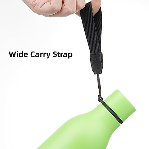 Konokyo Insulated Water Bottle with Strap,18 oz Double Wall Stainless Steel Vacuum Bottles Metal Water Flask,Green - Image 4