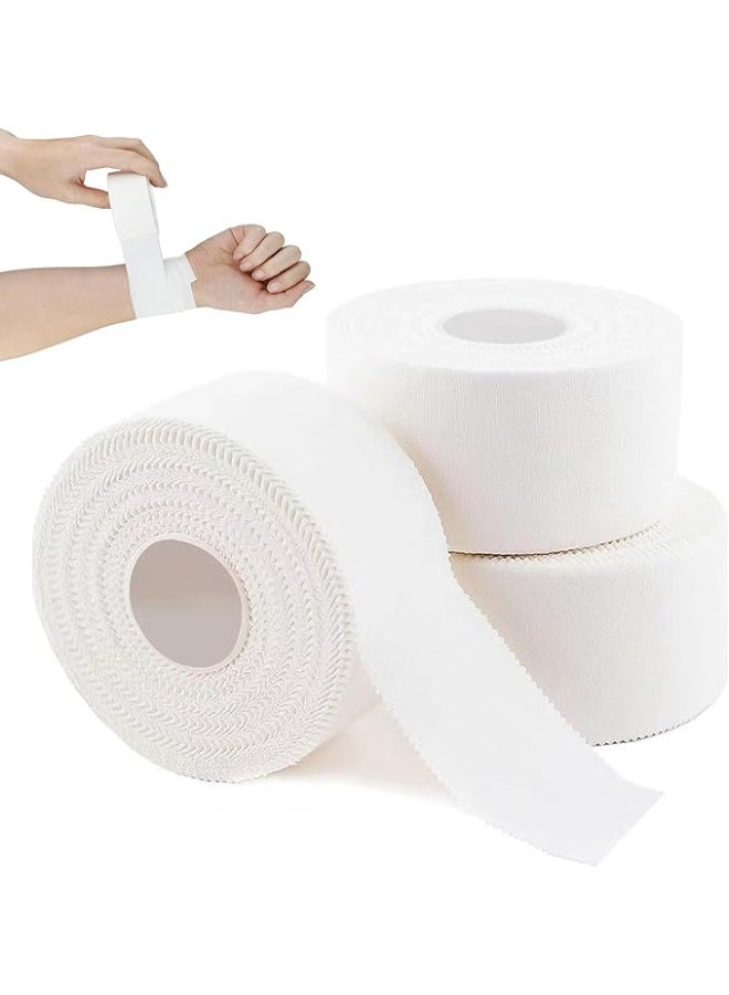 DUNISO 3 Rolls Athletic Sports Tape,Kinesiology Tape,Foam Underwrap,Soft Sports Tapes,Moisture-Proof and Breathable,Protect for Ankles Wrists Hands and Knees,for Gym Fitness Running Tennis Swimming Football，2.5cm*10m - Image 1