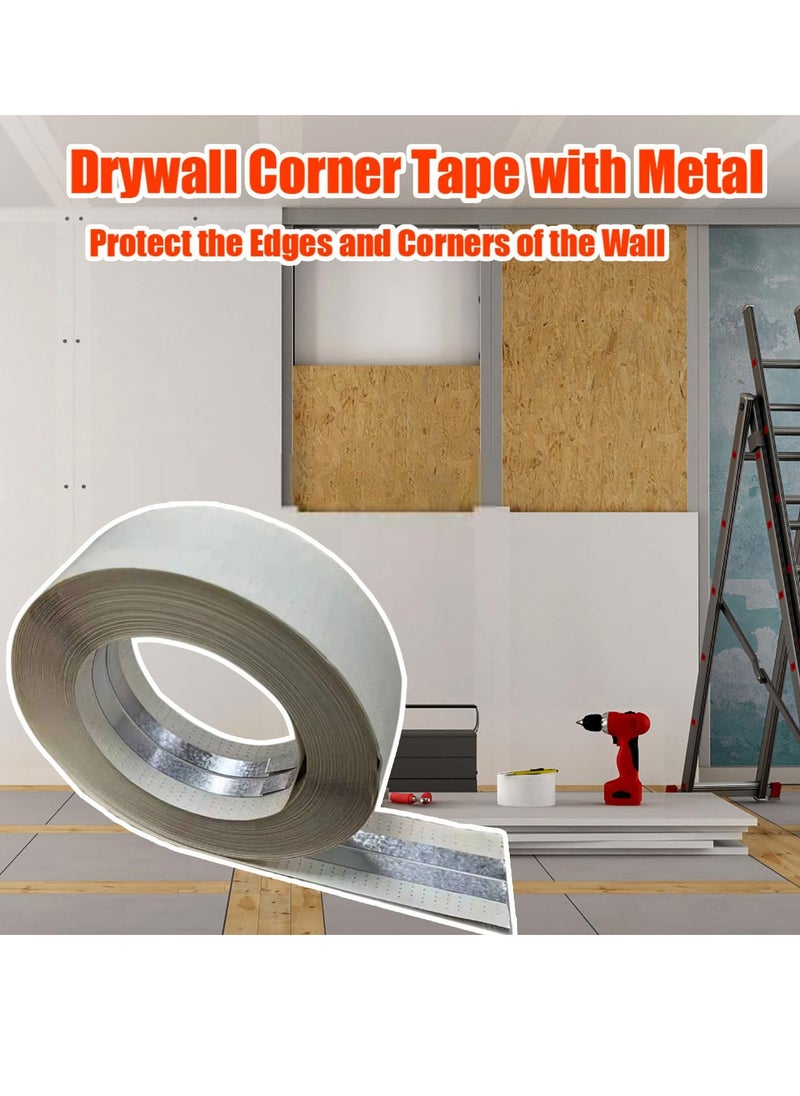 ABBASALI - Metal Drywall Corner Tap/Flexible Metal Corner Tape/Metal Angle Tape for Finishing an Outside Corner - Image 1