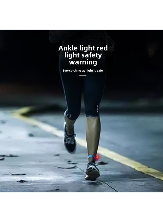 Multifunctional Wrist Light Ankle Light LED Helmet Light Warning Light USB Rechargeable Outdoor Sports Night Run Bike Light-Color:Three-in-one Set-red - Image 5