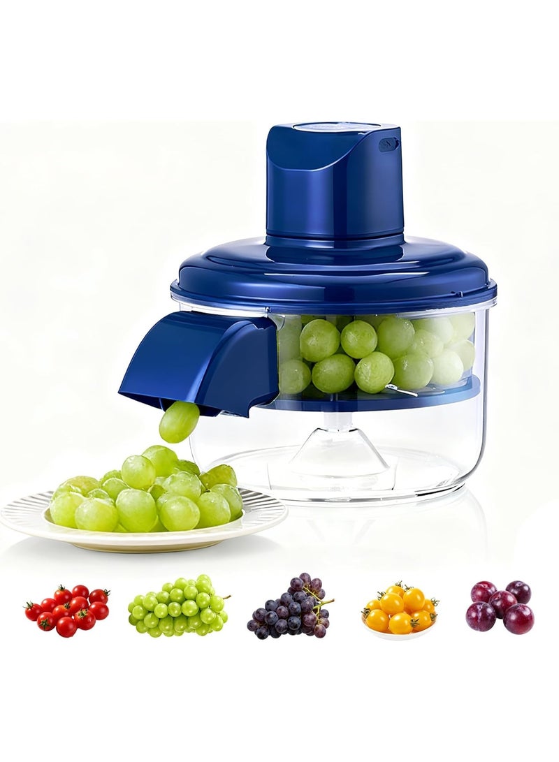 Macon Manual Fruit and Vegetable Slicer Cutter – Multi-Functional Kitchen Chopper with Transparent Bowl for Home and Restaurant Use - Image 1