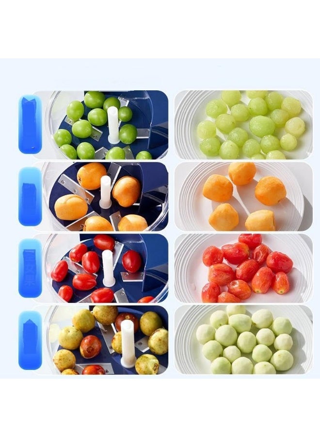 Macon Manual Fruit and Vegetable Slicer Cutter – Multi-Functional Kitchen Chopper with Transparent Bowl for Home and Restaurant Use - Image 5