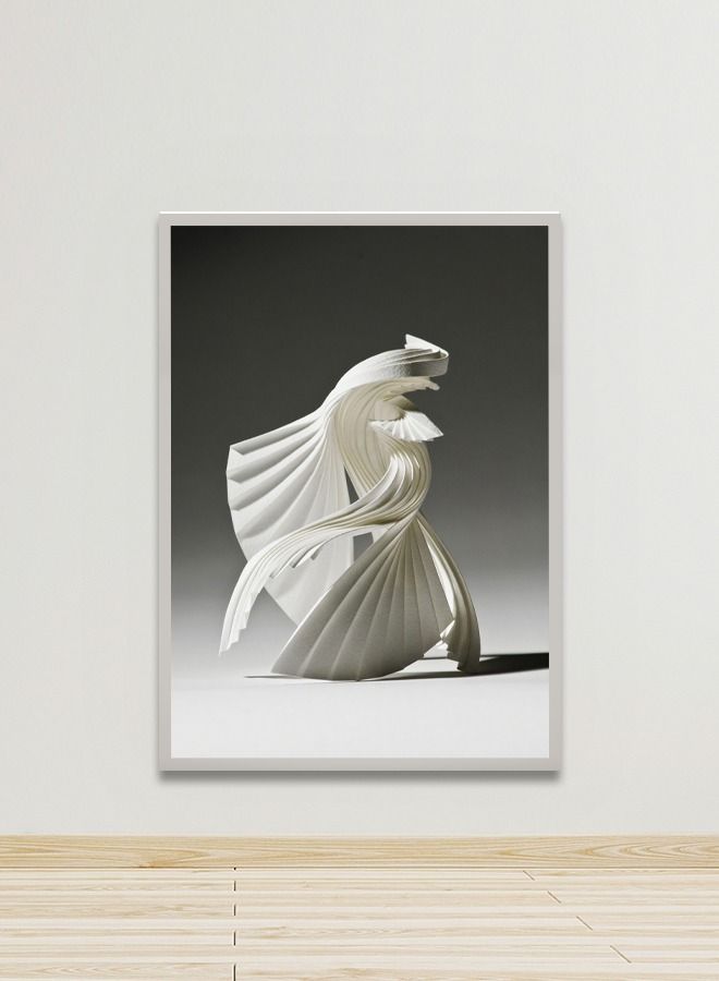 Marktna Canvas Wall Art For Wall Decoration, Modern Design, With A Hollow Silver Frame, Size 120x80 cm One Piece - Image 1