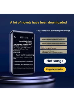 Generic MP4 Novel Mp5 E-book Reader Bluetooth MP3 Walkman Student Version Senior High School Mp6p7-Body Color:2.0inch Touch Screen Version [bluetooth 6.0/long Battery Life Model]-Memory Capacity:128g [more Than 9,000 Types Of Novels + Songs + Movies Have Been Placed] - Standard + None  - Image 4