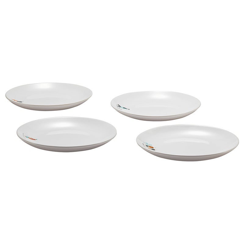 Baitique Side Plate, Patterned, 20 cm – 4 Pack - Image 1