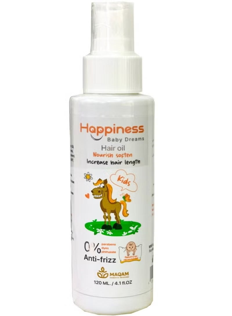 Happiness Baby Hair Oil With Natural Oils 120Ml
