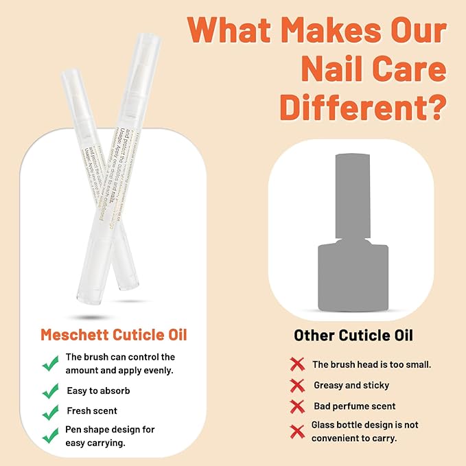 Meschett 2PCS Cuticle Oil Pens for Nail CareCuticle Revitalizer Oil Pen with Soft BrushCuticle Oil to Prevent Nail Cracking and Dry Pineapple Orange Flavor - Image 5