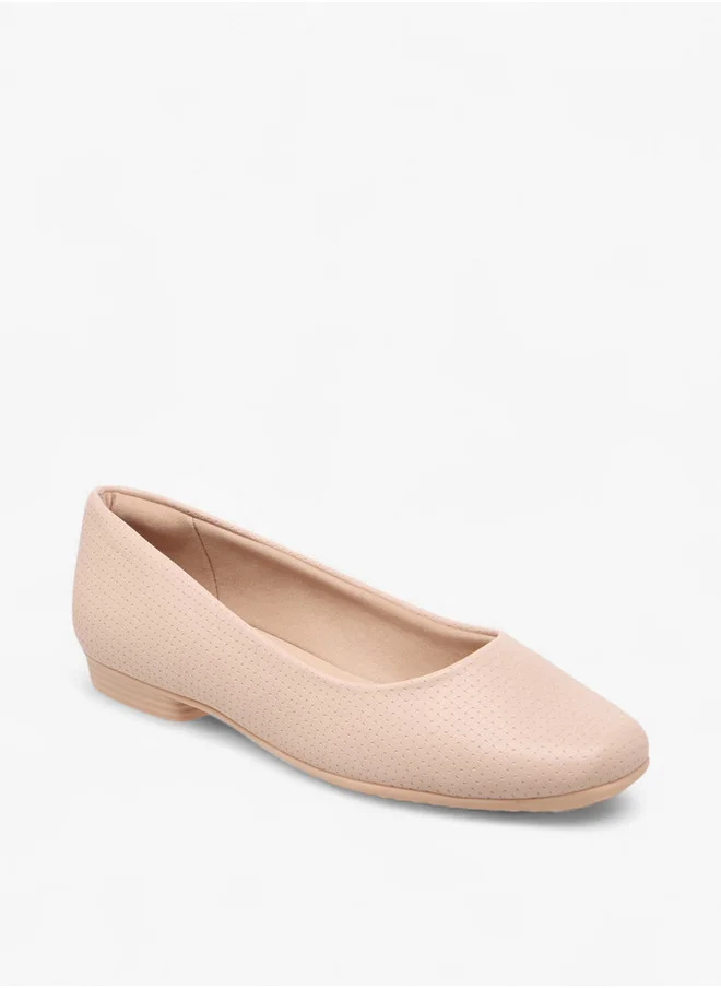 PICCADILLY Women's Textured Slip-On Ballerina Shoes