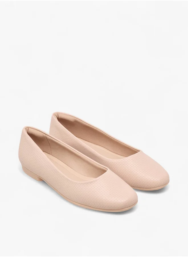 PICCADILLY Women's Textured Slip-On Ballerina Shoes