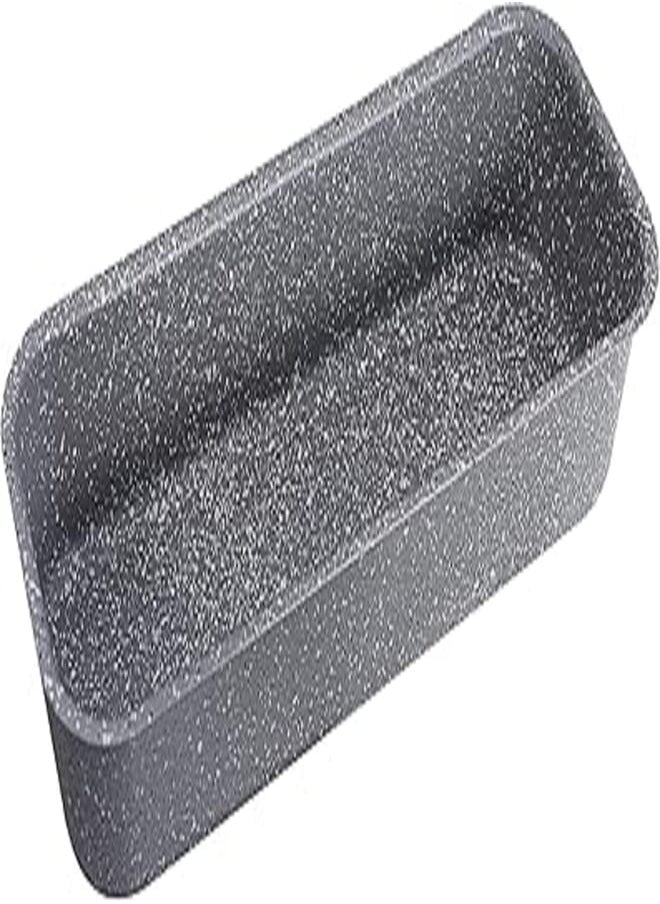 MARBLE Marble Granite Rectangular Cake Mold, 12.6×33.5 cm - Grey 