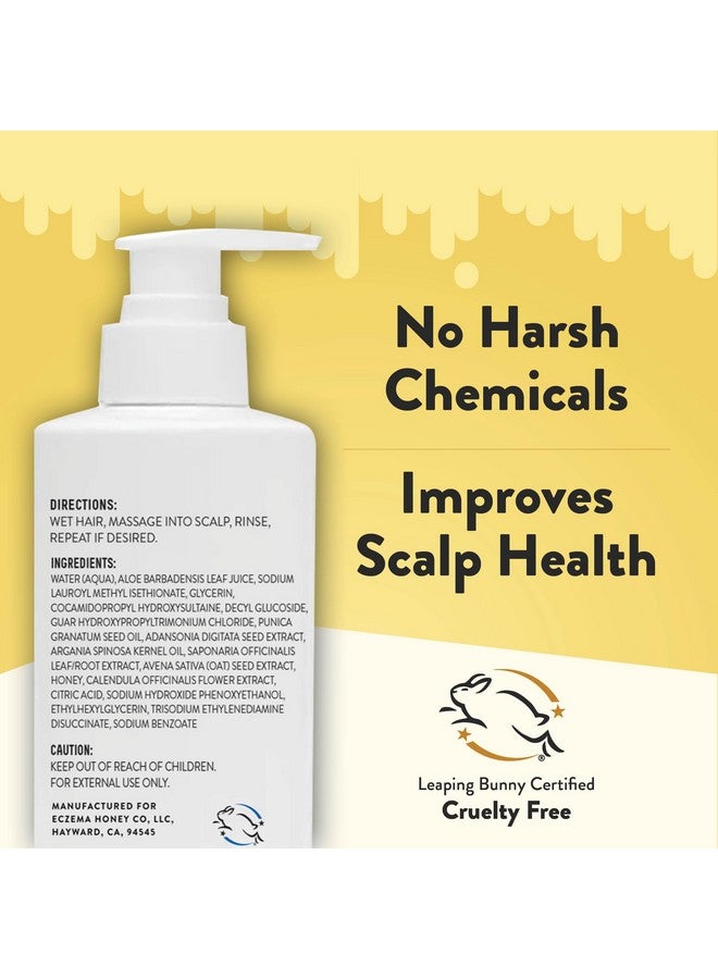 ECZEMA HONEY Nourishing Shampoo - Helps With Psoriasis, Dermatitis, & Flaking - Daily Dandruff Shampoo & Scalp Care - Itchy Scalp Treatment For Men, Women & Kids (8 Oz)