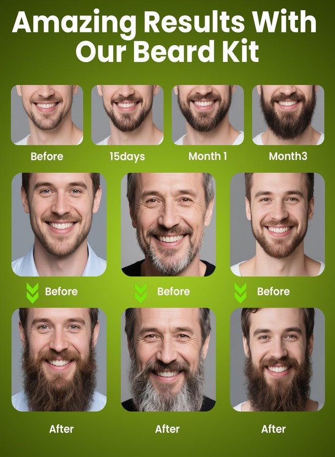 Comfy Mate Beard Kit for Men Grooming and Care: with Beard Shampoo & Conditioner Oil and Balm Brush Comb Scissors, Father's Day - Christmas - Birthday Gifts for Men Stocking Stuffers for Him Husband - Image 5