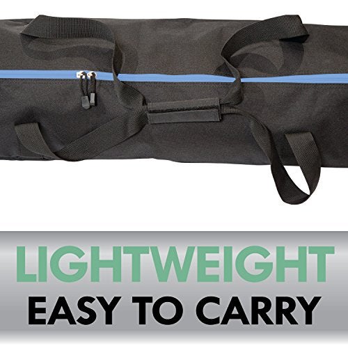 Athletico Two-Piece Ski and Boot Bag Combo | Store & Transport Skis Up to 200 CM and Boots Up To Size 13 | Includes 1 Ski Bag & 1 Ski Boot Bag (Black with Blue Trim) - Image 5