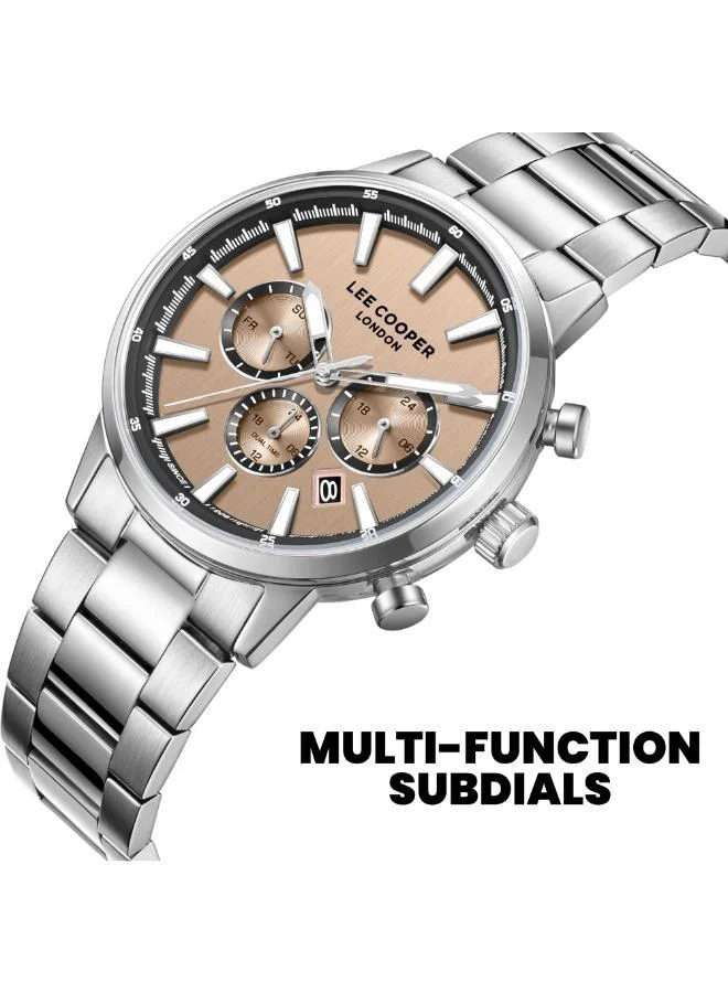 Lee Cooper  Men's Metal MULTIFUNCTION Watch LC08382.301 - 21 mm for Men | Best Price UAE