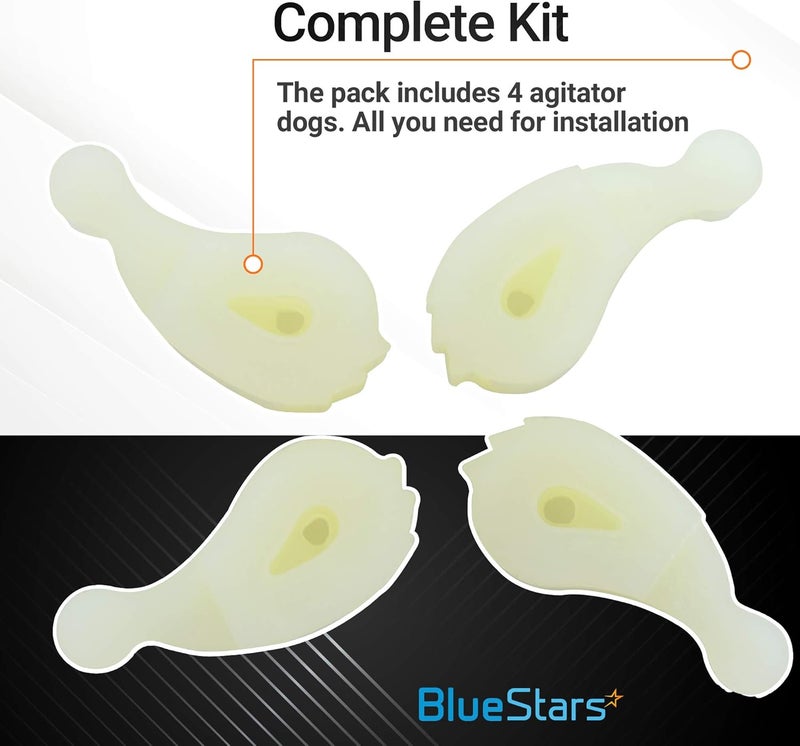 BlueStars 4 Packs 80040 Washer Agitator Dogs - Heavy Duty - Compatible with Whirlpool & Kenmore Washers - Replaces 285612 285770 3366877 387091 80040VP - Image 4