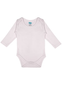 Babies Basic BabiesBasic 100% Super Combed Cotton, Long Sleeves Bodysuit, for New Born to 24months. Set of 4, Green, Beige, Blue, Mocha  - Image 3