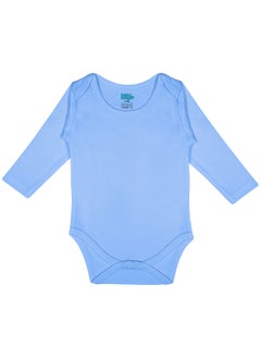 Babies Basic BabiesBasic 100% Super Combed Cotton, Long Sleeves Bodysuit, for New Born to 24months. Set of 4, Green, Beige, Blue, Mocha  - Image 4