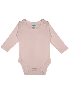Babies Basic BabiesBasic 100% Super Combed Cotton, Long Sleeves Bodysuit, for New Born to 24months. Set of 4, Green, Beige, Blue, Mocha  - Image 5
