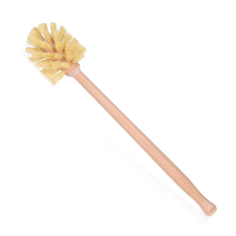 Husmait Bottle Brush With Extra Long Wood Handle And Strong Bristles - Cleans And Scrubs Hard To Reach Wide Mouth Jars  Glasses  And Dishes - Image 5