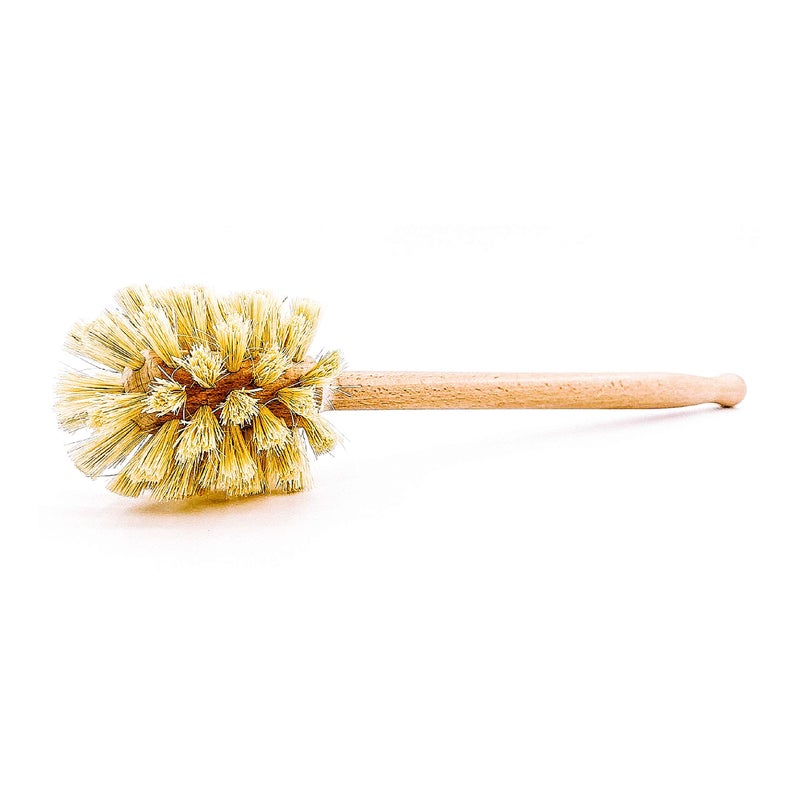 Husmait Bottle Brush With Extra Long Wood Handle And Strong Bristles - Cleans And Scrubs Hard To Reach Wide Mouth Jars  Glasses  And Dishes - Image 3