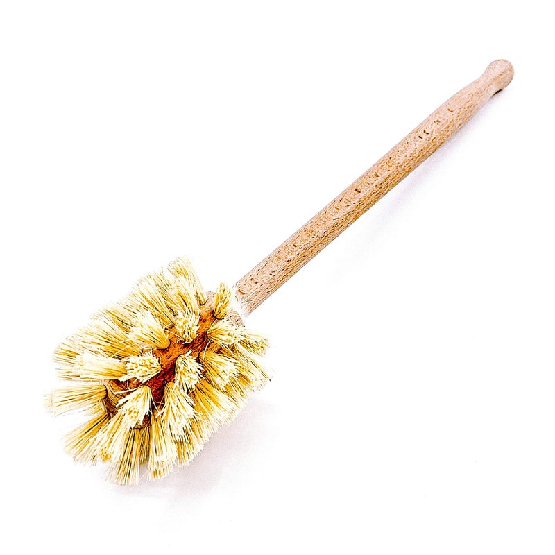 Husmait Bottle Brush With Extra Long Wood Handle And Strong Bristles - Cleans And Scrubs Hard To Reach Wide Mouth Jars  Glasses  And Dishes - Image 2