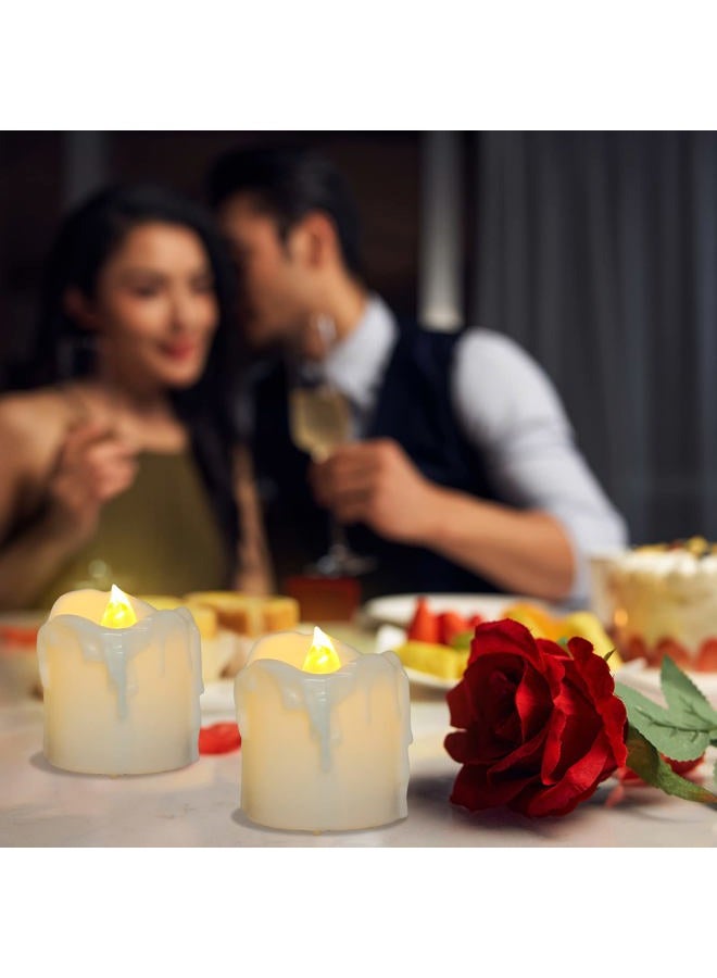 PChero Timer Candles, 12pcs Battery Operated LED Decorative Flameless Candles Flickering Tea Light, 6 Hours On and 18 Hours Off Per Cycle, Perfect for Birthday Wedding Party Home Decor - [Warm White] - Image 3