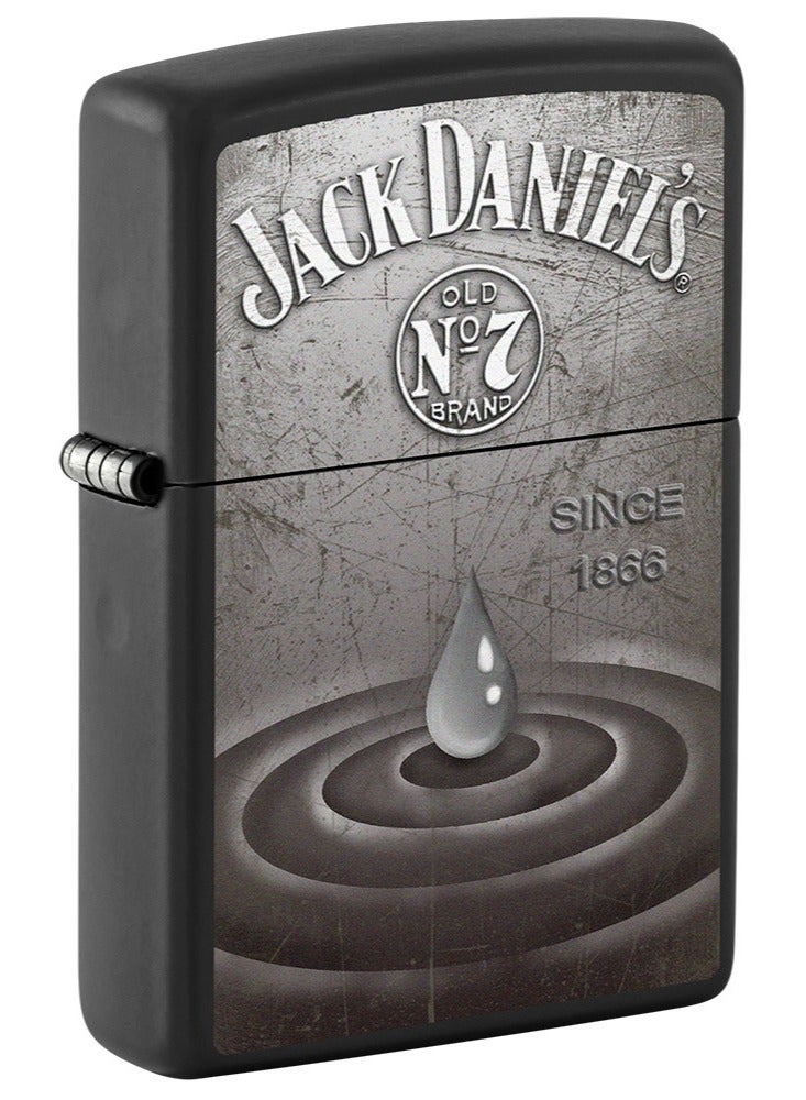 Zippo Ci017470 218 Jack Daniels Black Matte Windproof Lighter - Image 1