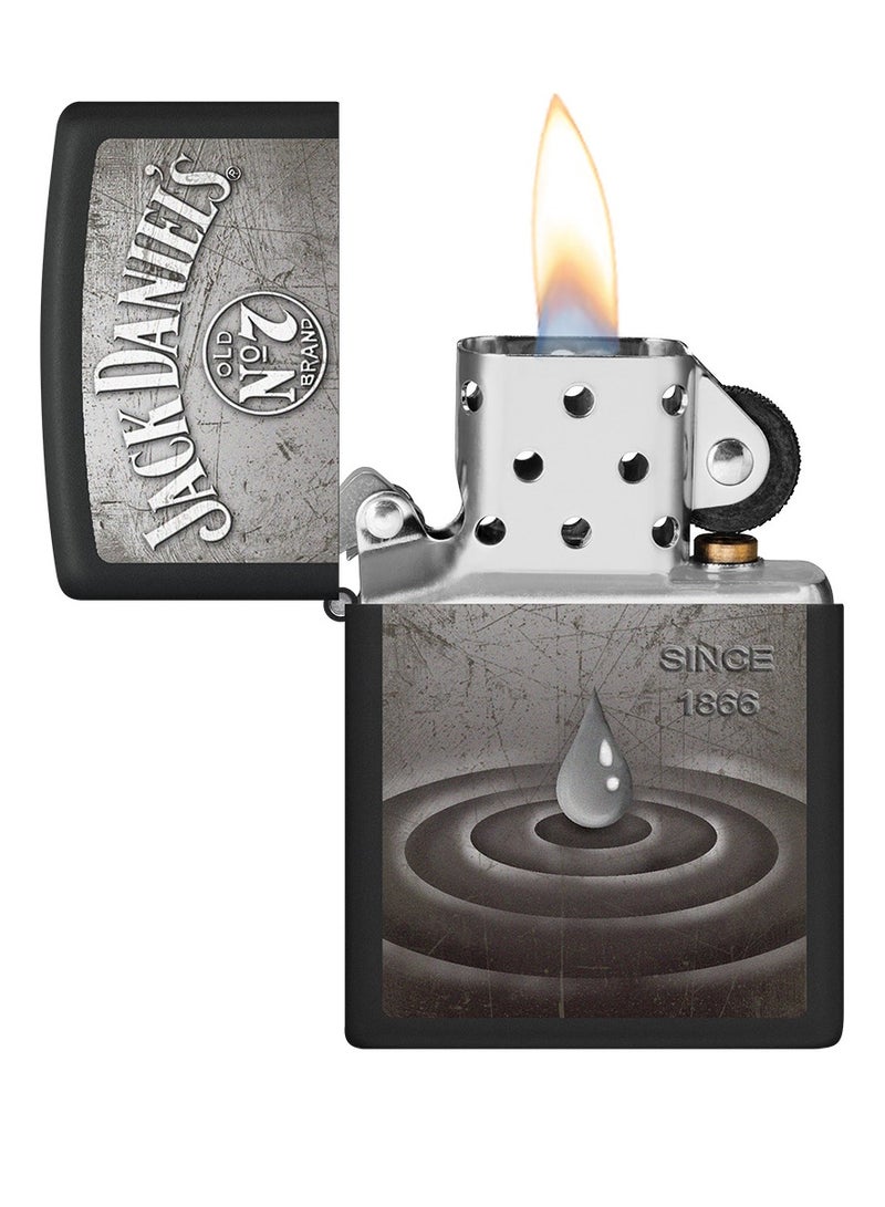 Zippo Ci017470 218 Jack Daniels Black Matte Windproof Lighter - Image 3