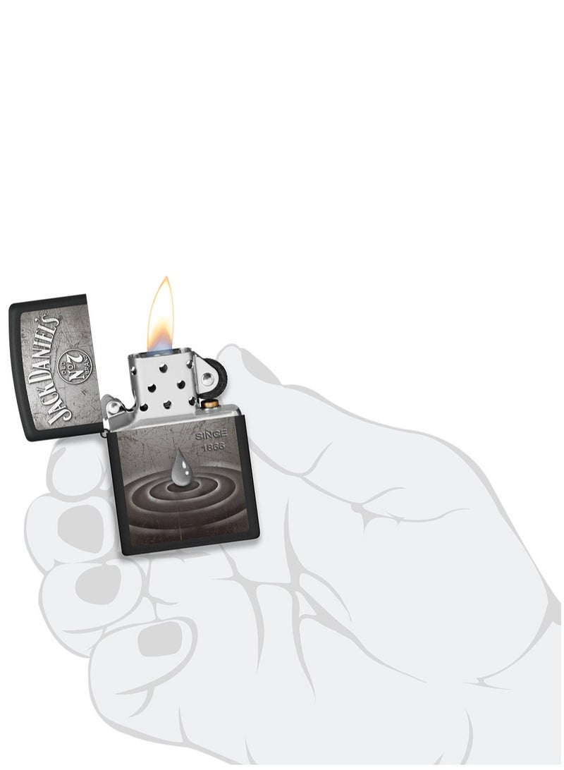 Zippo Ci017470 218 Jack Daniels Black Matte Windproof Lighter - Image 5