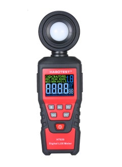 HABOTEST Handheld LCD Digital LUX Meter Black/Red 
