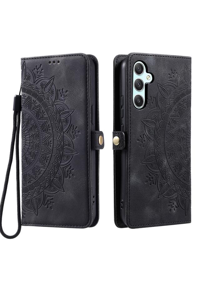 اس-توب جراب لهاتف Samsung Galaxy S24 5G جراب هاتف من الجلد المنقوش بنقشة الطوطم - Image 2