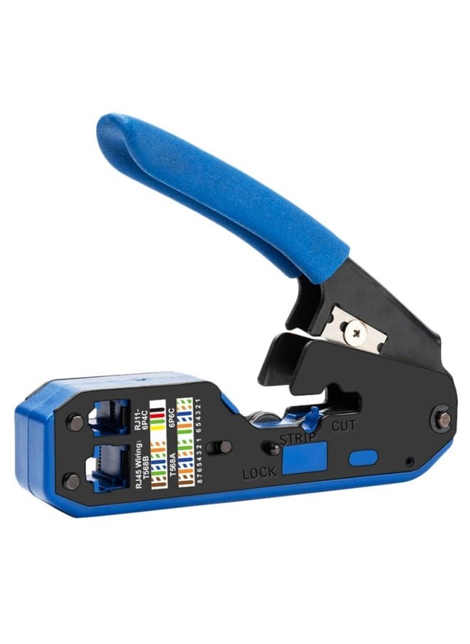 BURAQ Rj45 Crystal Head 8P6P Network Tool With Stripping Wire Extrusion Crimping Wire Cable Pliers  - Image 1