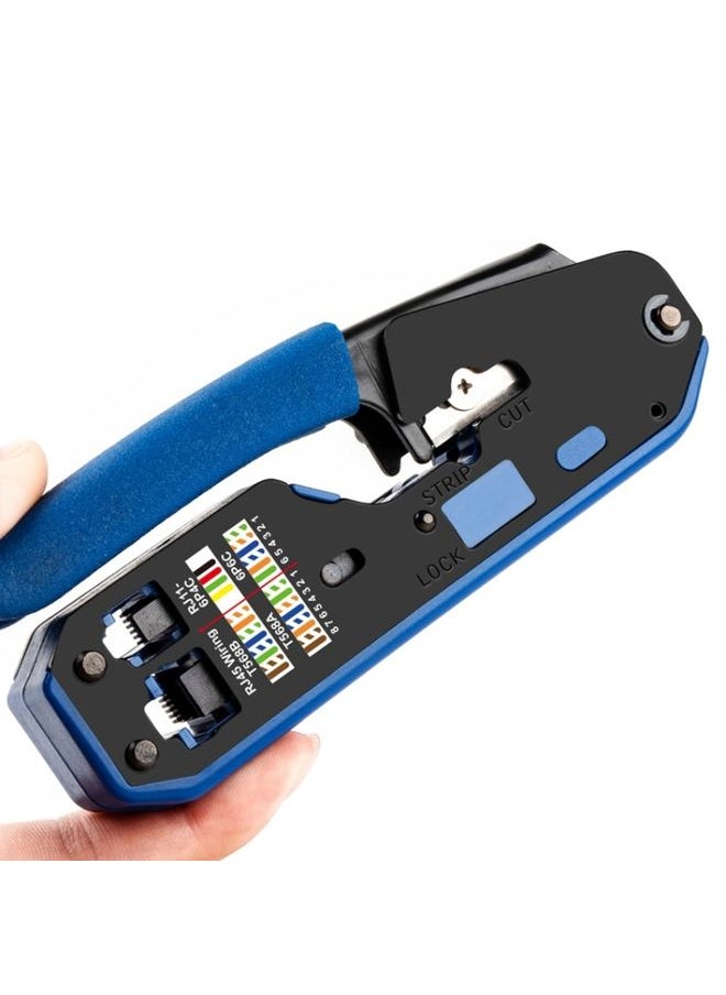 BURAQ Rj45 Crystal Head 8P6P Network Tool With Stripping Wire Extrusion Crimping Wire Cable Pliers  - Image 2