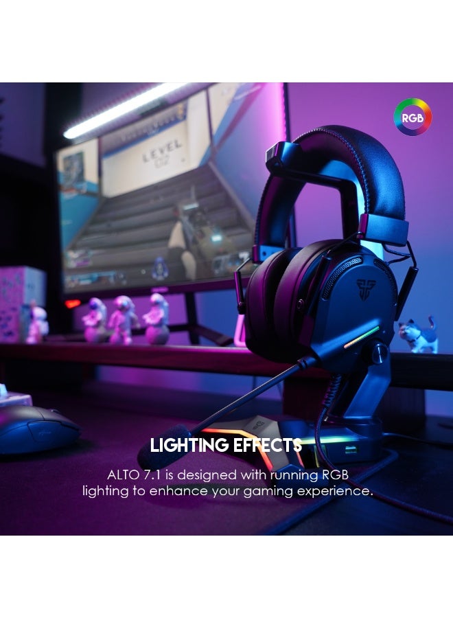 فانتيك سماعة الألعاب HG26 ALTO RGB باللون الأسود  - Image 4