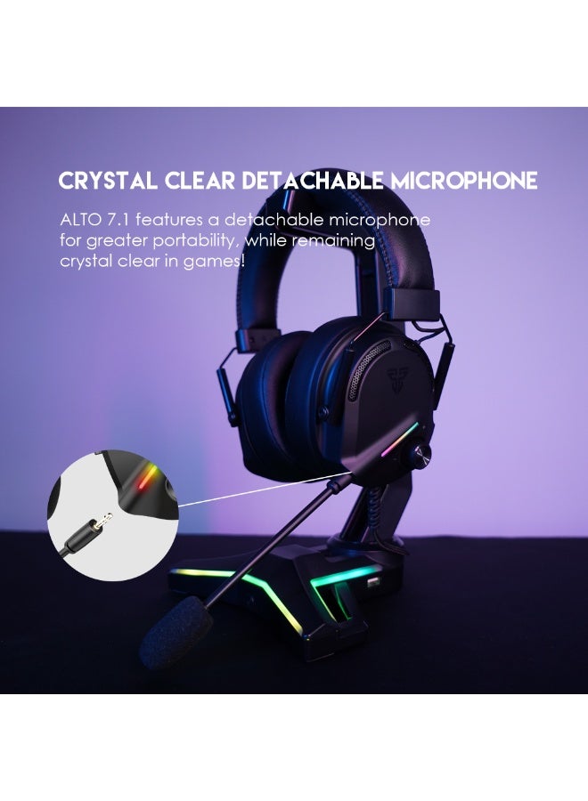فانتيك سماعة الألعاب HG26 ALTO RGB باللون الأسود  - Image 5