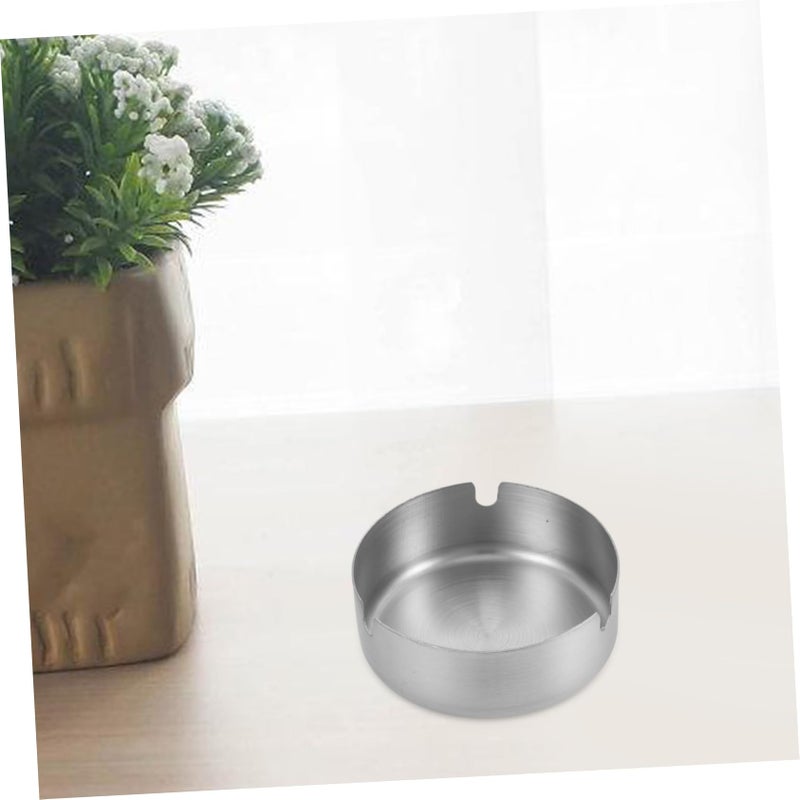 Heavy Duty Windproof Metal Ashtray Large Steel Cigarette Ash Container Easy Maintenance - Image 5